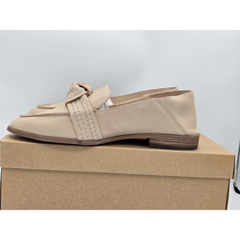 Lucky Brand Abelle Flats Leather Pointed Toe Flat Loafers Smoke Gray Tan Sz 8 M - Picture 8 of 11